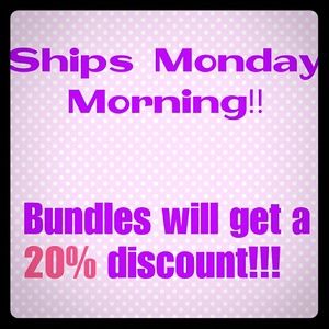 All bundles will get a 20% off!!!
